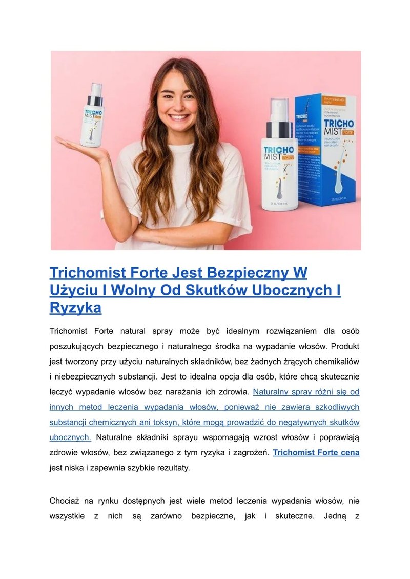 Trichomist forte suplement in Poland